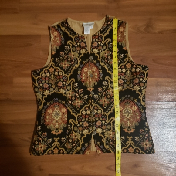 Coldwater multi color tapestry  vest size S - Picture 8 of 8